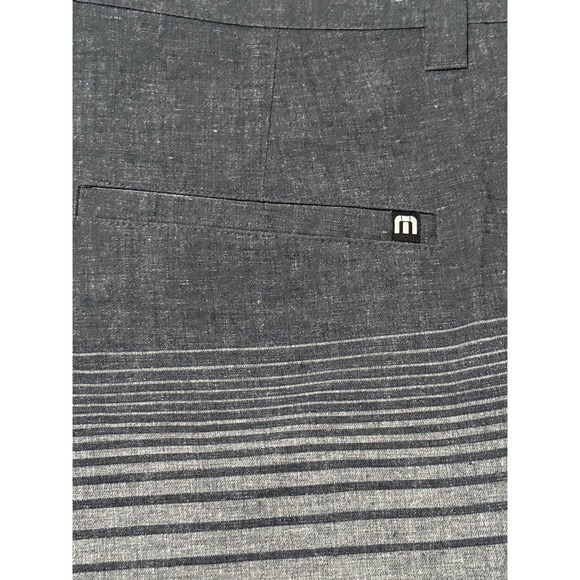Travis‎ Mathew Playa Del Carmen Shorts Mens 36 Heather Quiet Shade Striped - Picture 10 of 10